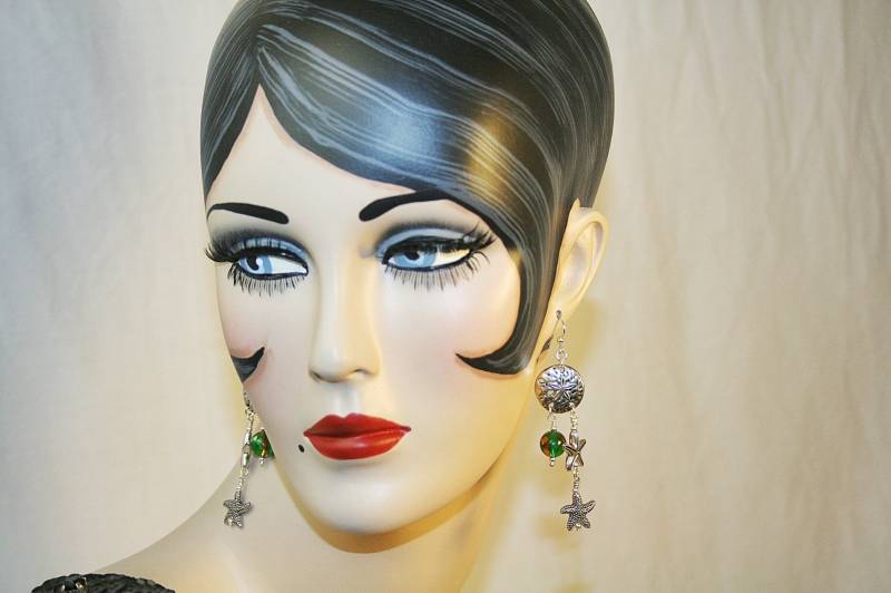 strand Ohrringe Sand Dollar Und Seestern Sommer Spaß Geschenke Für Sie von AuntBeasBling