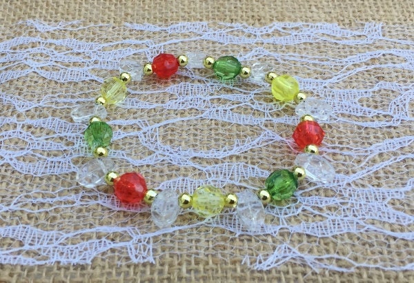 Kristall Blätter Herbst Armband | Erntedank Schmuck Bead Kit Oder Handmade von AuntJennysBeads