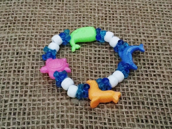 Nr.2 | Chunky Sea Life Animal Armbänder Kinderschmuck Unter Dem Meer Perlensets Oder Handmade von AuntJennysBeads