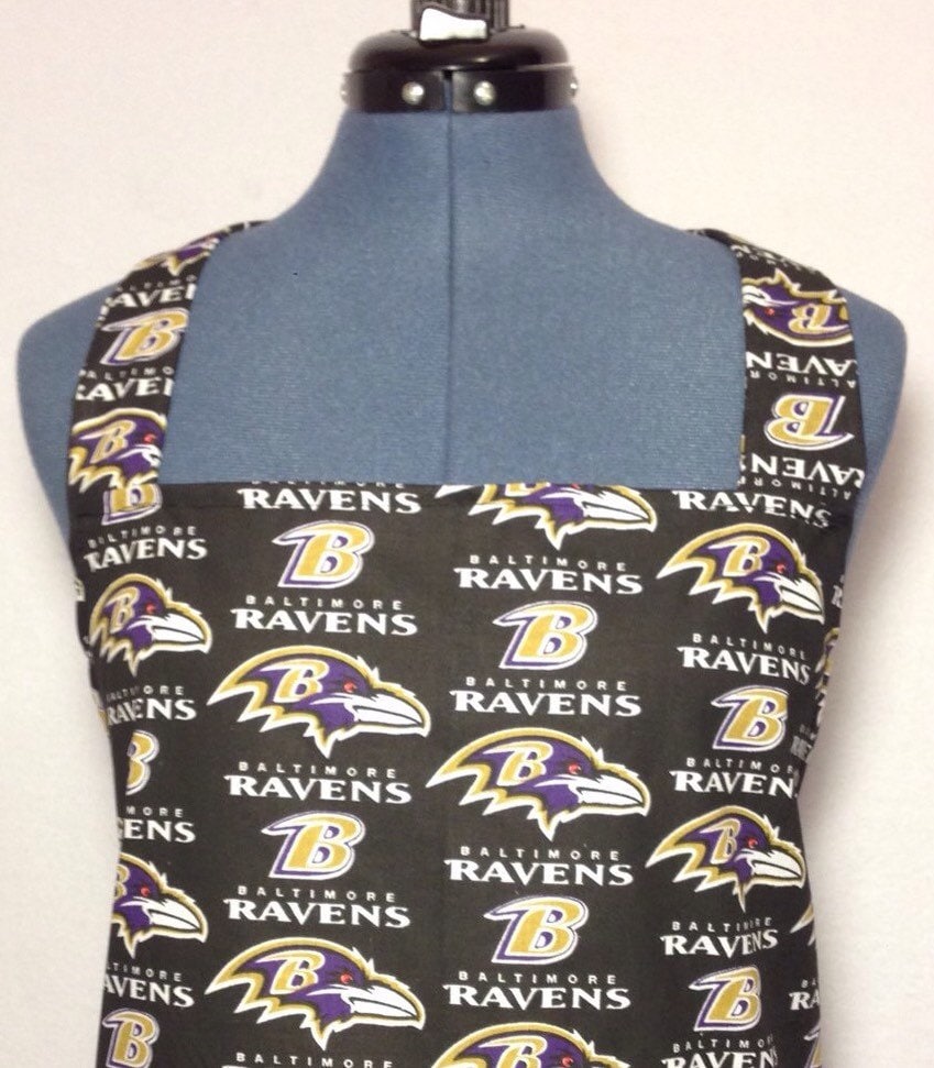 Baltimore Ravens - Full Size Grillschürze Mit Taschen von AuntShellDesigns