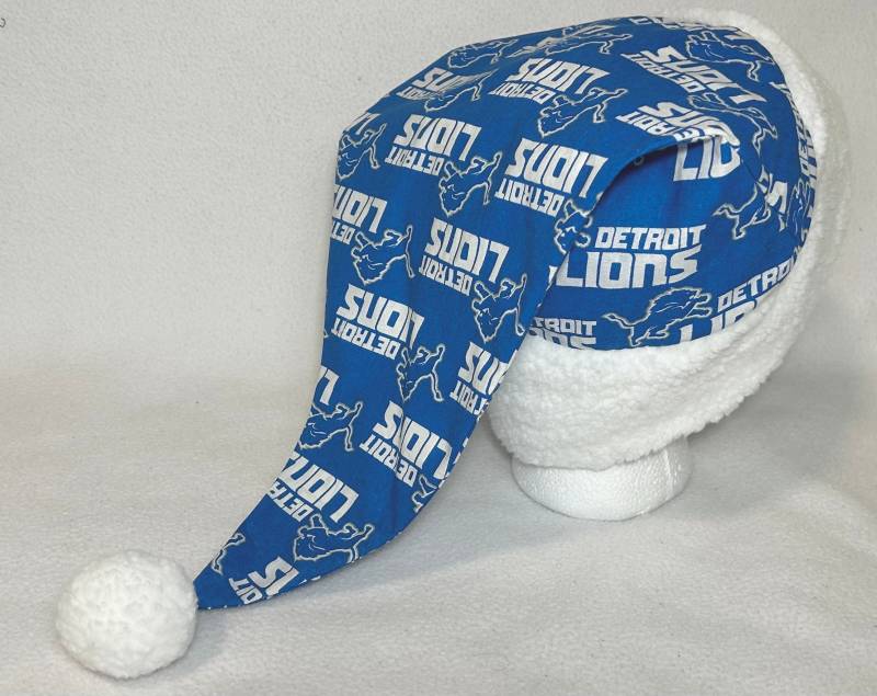 Detroit Lions Weihnachtsmannmütze in Erwachsenengröße Detroit Lions Weihnachtsmannmütze in Erwachsenengröße von AuntShellDesigns