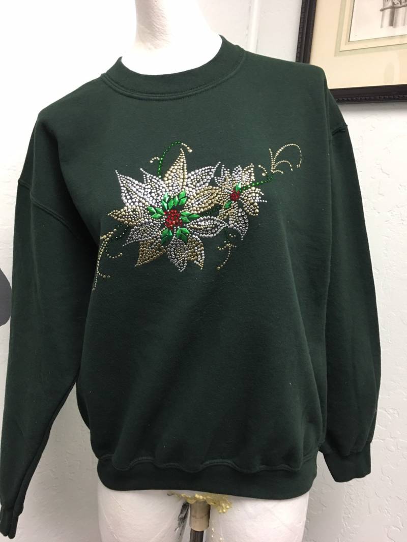 Unisex Herren Gr Medium Pfi Fashions Weihnachten Urlaub Hässlich Blingy Sweatshirt von AuntWalli