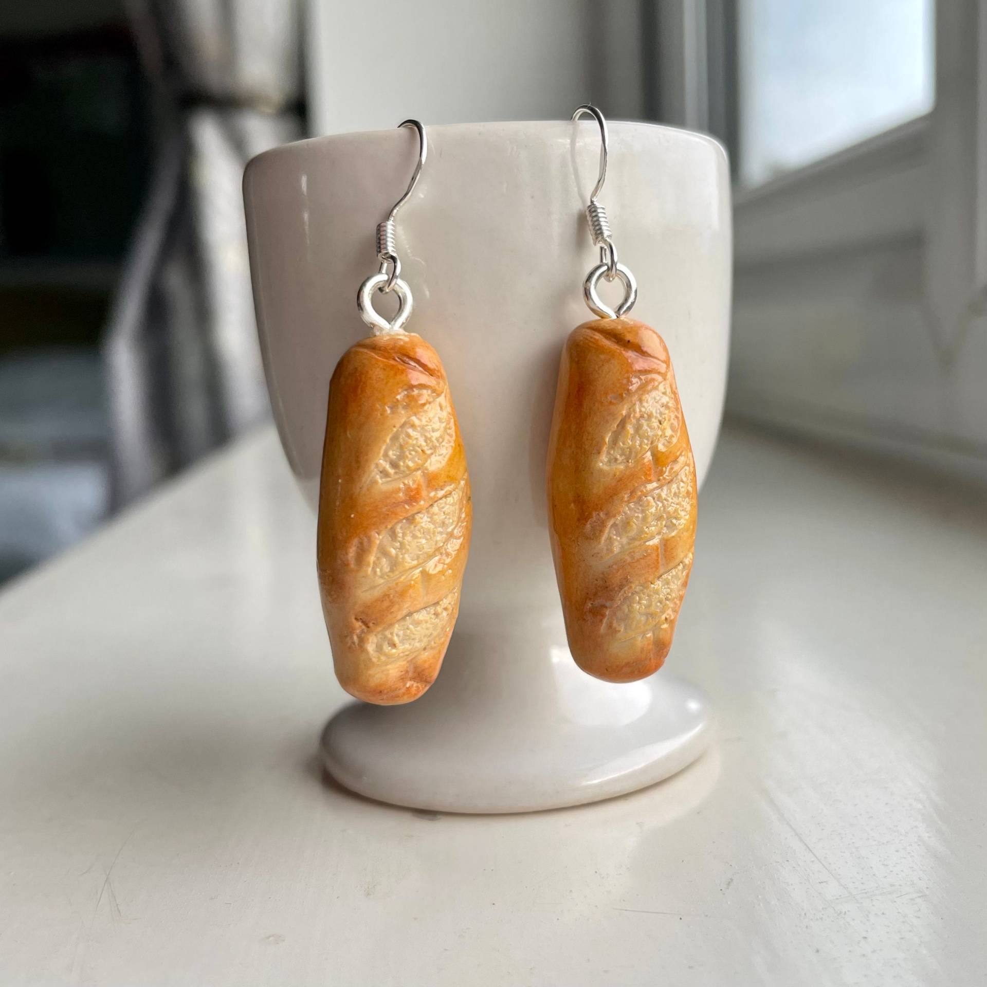 Baguette Ohrringe, Einzigartige Nettes Geschenk, Ungewöhnliche Geschenke, Handgemachter Schmuck Für Frauen, Miniatures Essen, Ohrringe Schrullig Baguette Ohrringe, Einzigartige Nettes Geschenk, Ungewöhnliche Geschenke, Handgemachter Schmuck Für Frauen, Miniatures Essen, Ohrringe Schrullig von AuntieAbi