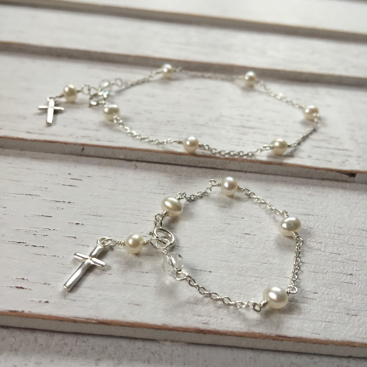 Passendes Mutter Und Kind Taufarmband - Patin Geschenk Patenkind Mama Ich Armbänder, Schwester Geschenk, Taufgeschenk Taufe von Aupetitpied