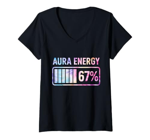 Damen Aura Energy 67 T-Shirt mit V-Ausschnitt Damen Aura Energy 67 T-Shirt mit V-Ausschnitt von Aura Energy 67 Shirt
