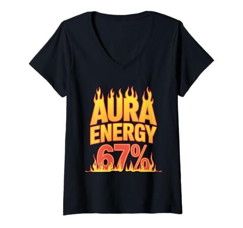 Damen Aura Energy 67 T-Shirt mit V-Ausschnitt Damen Aura Energy 67 T-Shirt mit V-Ausschnitt von Aura Energy 67 Shirt