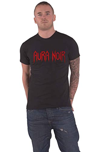 Aura Noir T Shirt Band Logo Nue offiziell Herren Schwarz XL von Aura Noir