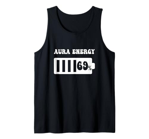 Herren lustiger Erwachsener Humor 69 Aura Energie Tank Top von Aura neunundsechzig Energie Erwachsener Humor