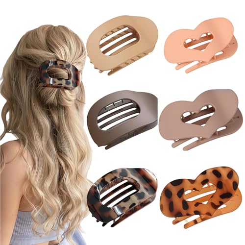 Haarklammer Flach – 6er Set Mattierte Flache Haarklammern für Frauen, Ergonomisch, Starker Halt, Rutschfest, Vielseitig für Dickes und Dünnes Haar Haarklammer Flach – 6er Set Mattierte Flache Haarklammern für Frauen, Ergonomisch, Starker Halt, Rutschfest, Vielseitig für Dickes und Dünnes Haar von AuraFusion