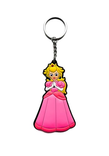 Aurabeam Peach-s Super Mario-s Schlüsselanhänger Gaming Geschenk Schlüsselring von Aurabeam