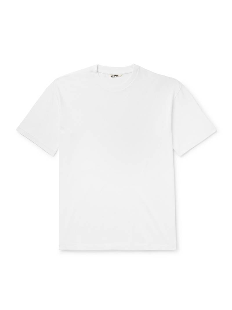 Auralee - Cotton-Jersey T-Shirt - Men - White - 3 von Auralee