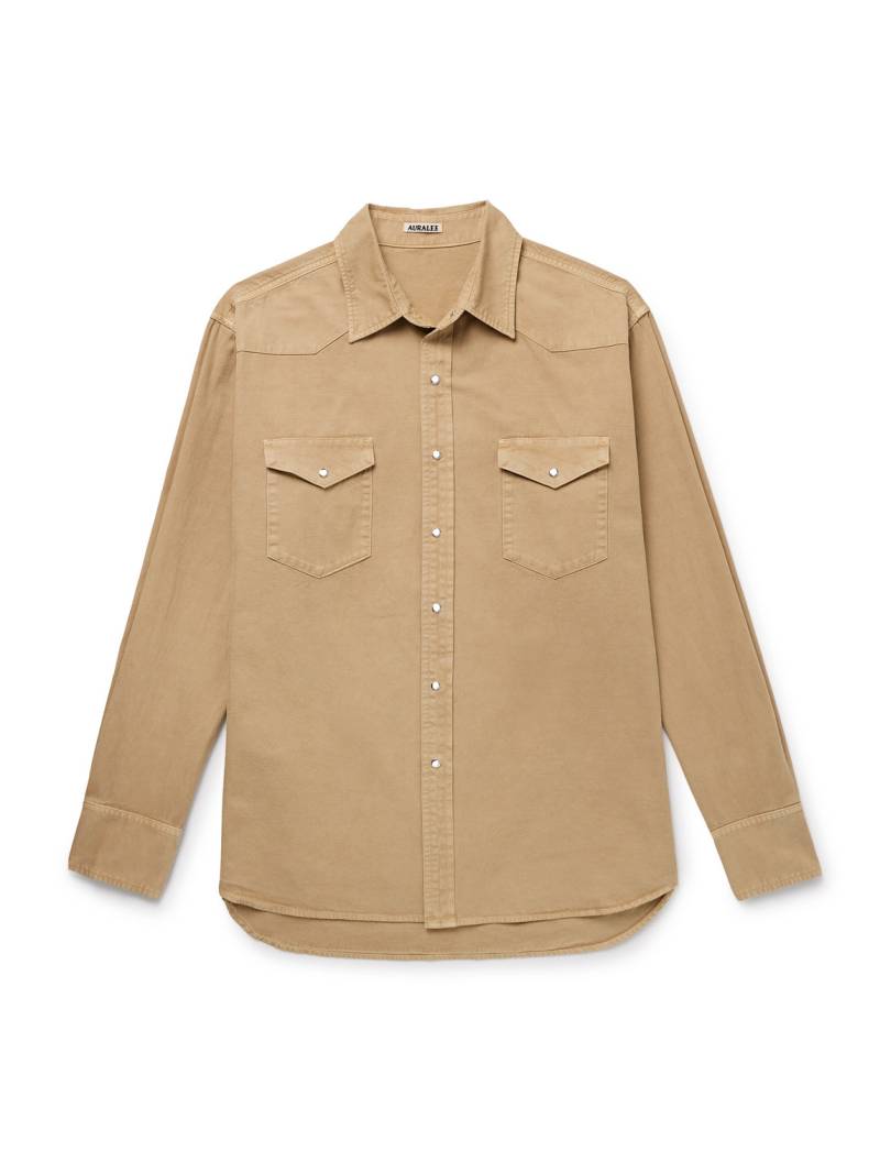 Auralee - Cotton-Twill Shirt - Men - Neutrals - 3 von Auralee