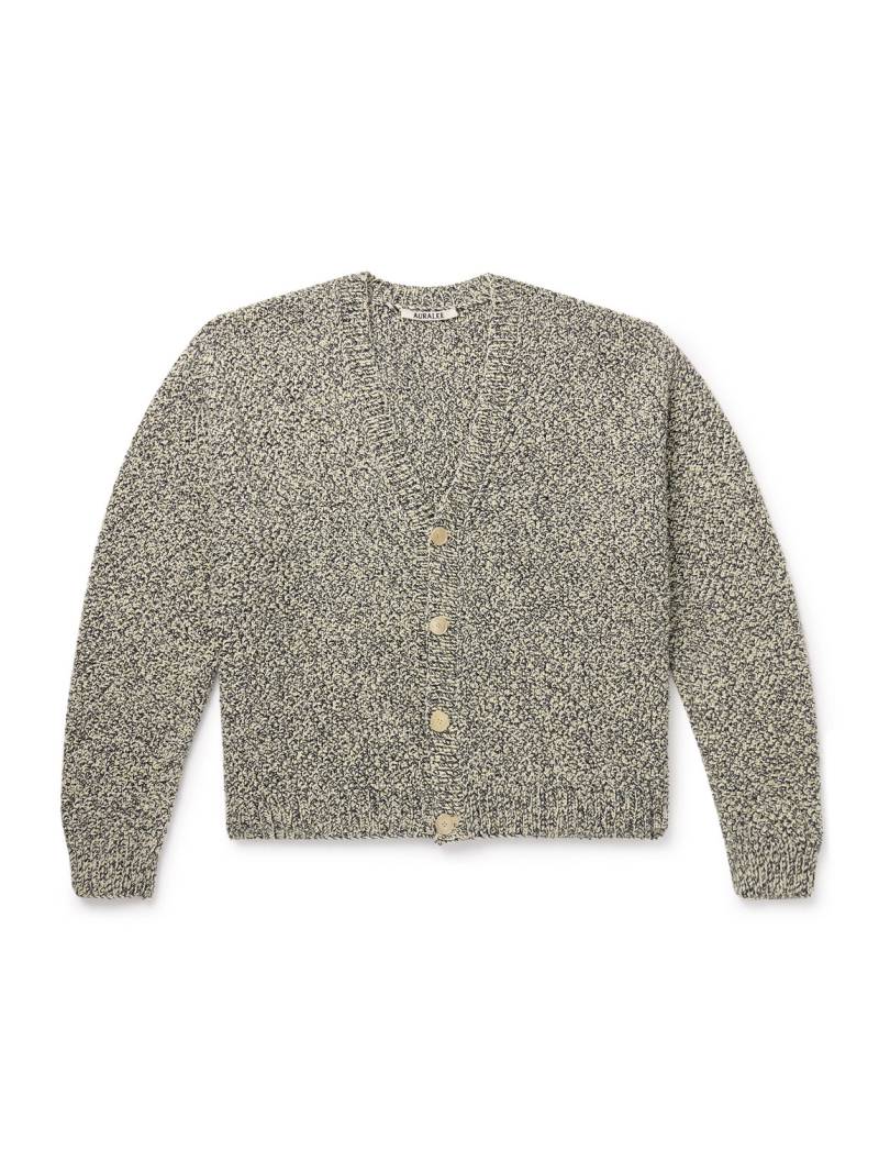 Auralee - Cotton and Cashmere-Blend Cardigan - Men - Blue - 5 von Auralee