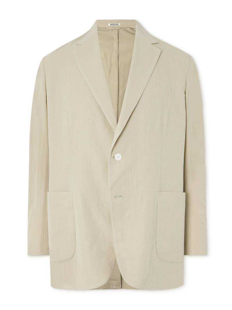 Auralee - Oversized Cotton and Wool-Blend Gabardine Blazer - Men - Neutrals - 3 von Auralee