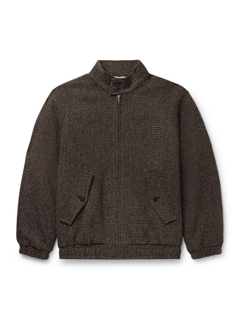 Auralee - Wool, Alpaca and Silk-Blend Tweed Bomber Jacket - Men - Brown - 5 von Auralee