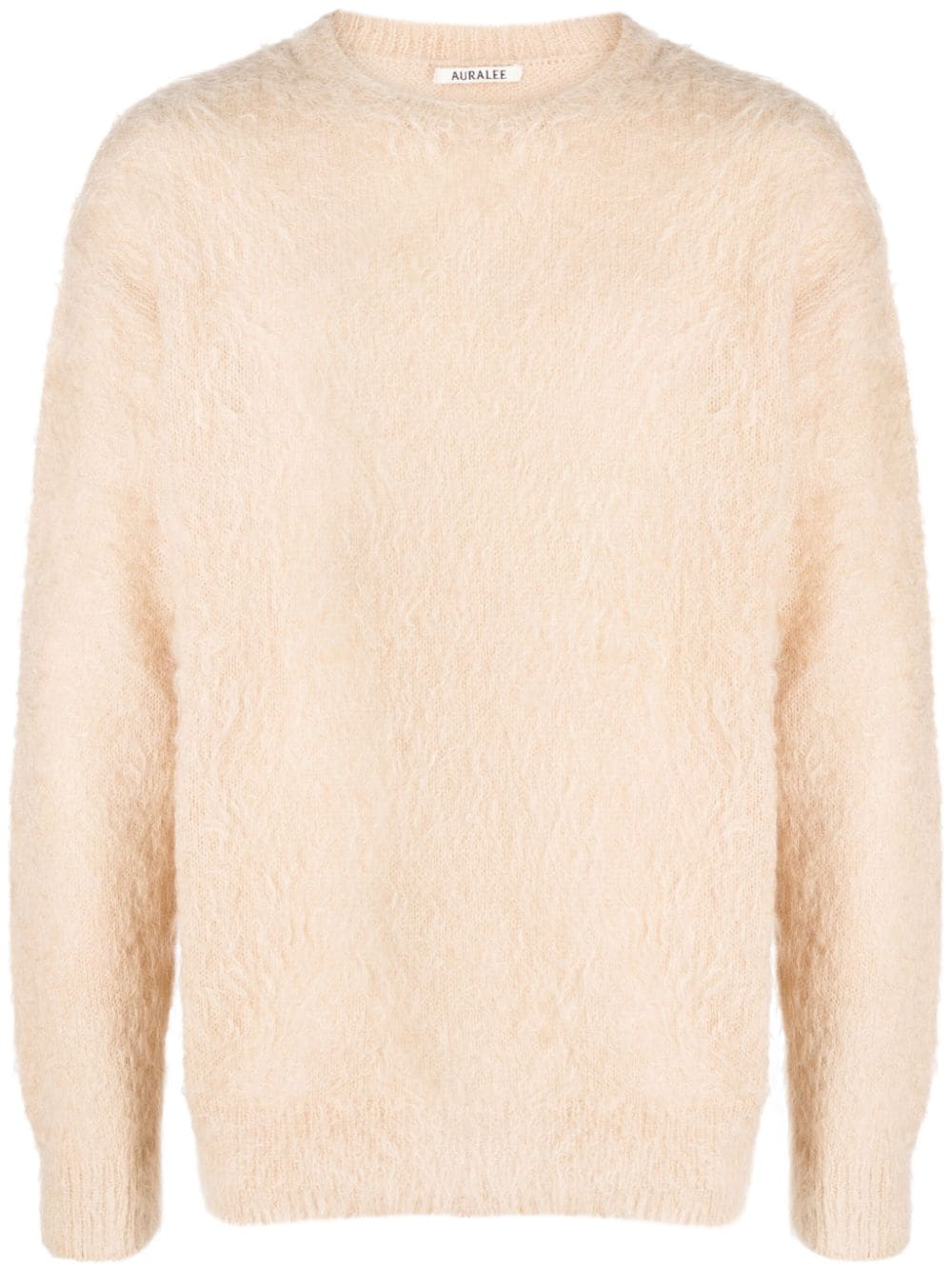 Auralee Fleecepullover mit rundem Ausschnitt - Nude von Auralee