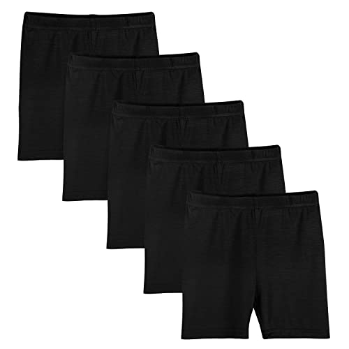 Auranso 5er Set Radlerhose Kinder Mädchen Kurze Hose Short Hosen Leggings Shorts 134 140 152 158 7-8 Jahre Schwarz von Auranso