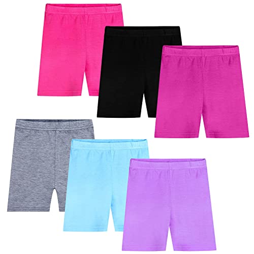 Auranso 6er Set Short Mädchen Kinder Radlerhose Kurze Leggings für Mädchen 2-10 Jahre 2-3 Jahre Mehrfarbig B von Auranso