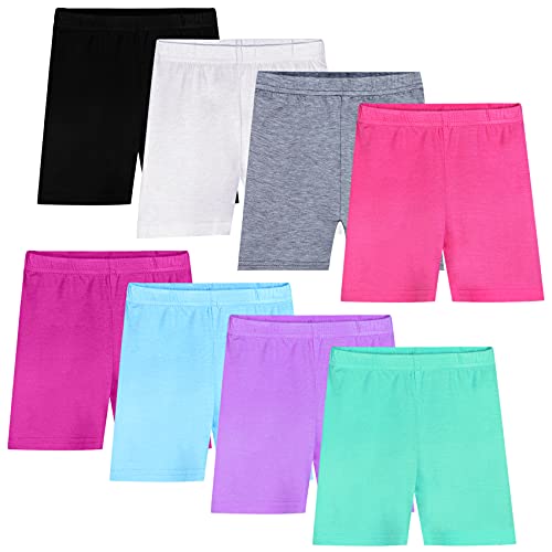 Auranso 8er Set Radlerhose Kinder Mädchen Kurze Leggings Shorts Unterhosen Sport Tanz für 2-10 Jahre 4-5 Jahre Mehrfarbig 1 von Auranso