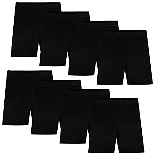 Auranso 8er Set Radlerhose Kinder Mädchen Kurze Leggings Shorts Unterhosen Sport Tanz für 2-10 Jahre 4-5 Jahre Schwarz von Auranso