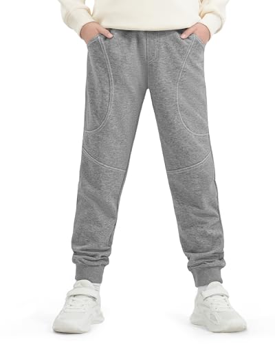 Auranso Jogginghose Kinder Jungen Sporthose Sweathosen mit Elastischem Grau 152-158 von Auranso