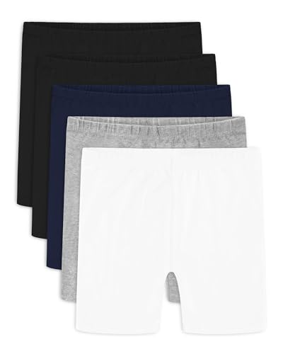 Auranso Mädchen Radlerhose Kinder Kurze Hose Leggings Shorts Baumwolle5 Paar 5-14 Jahre 9-10 Jahre Mehrfarbig 1 von Auranso