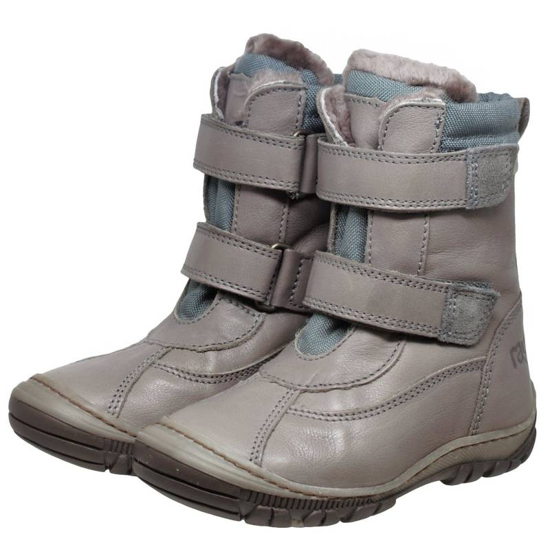 Aurato Rap Arauto Rap 82199L Wasserdicht TEX Leder Stiefel Lammfell Grau Schnürstiefelette von Aurato Rap