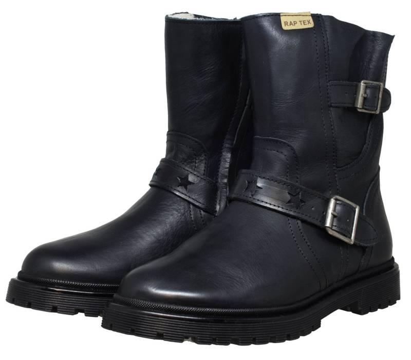 Aurato Rap Arauto Rap 82234 Wasserdicht TEX Leder Stiefel Wollfutter Schwarz Schnürstiefelette von Aurato Rap