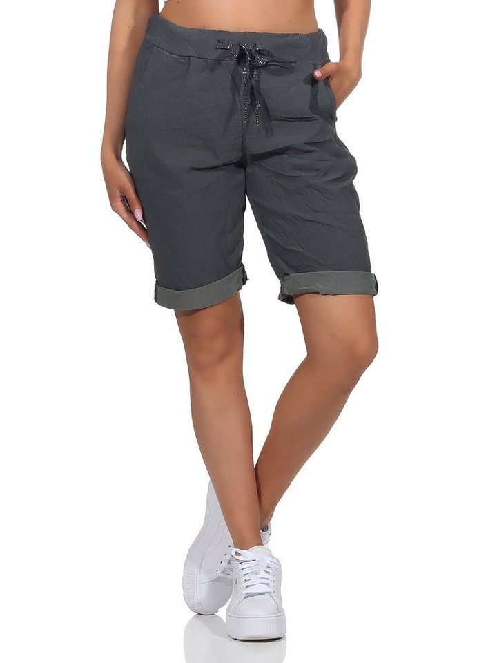 Aurela Damenmode Chinoshorts Kurze Damen Sommerhose Chino Shorts Jeans Bermuda von Aurela Damenmode