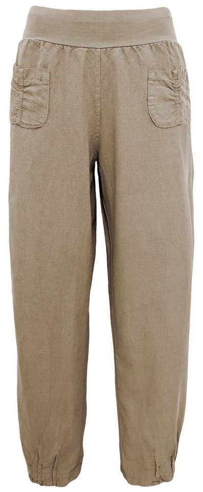OriginalYou Leinenhose Sommerliche Leinen Pumphose luftig leichte Schlupfhose luftig & leichtes Leinengewebe, elastischer Bund, in Unifarbe von OriginalYou
