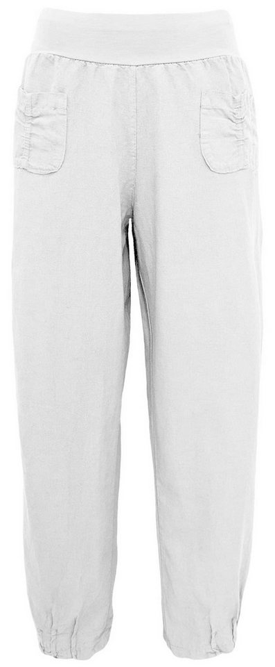 OriginalYou Leinenhose Sommerliche Leinen Pumphose luftig leichte Schlupfhose luftig & leichtes Leinengewebe, elastischer Bund, in Unifarbe von OriginalYou