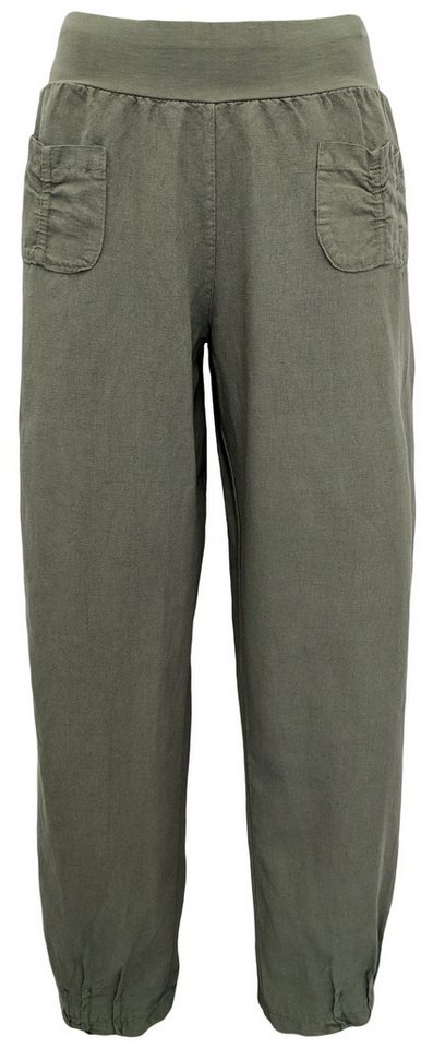 OriginalYou Leinenhose Sommerliche Leinen Pumphose luftig leichte Schlupfhose luftig & leichtes Leinengewebe, elastischer Bund, in Unifarbe von OriginalYou
