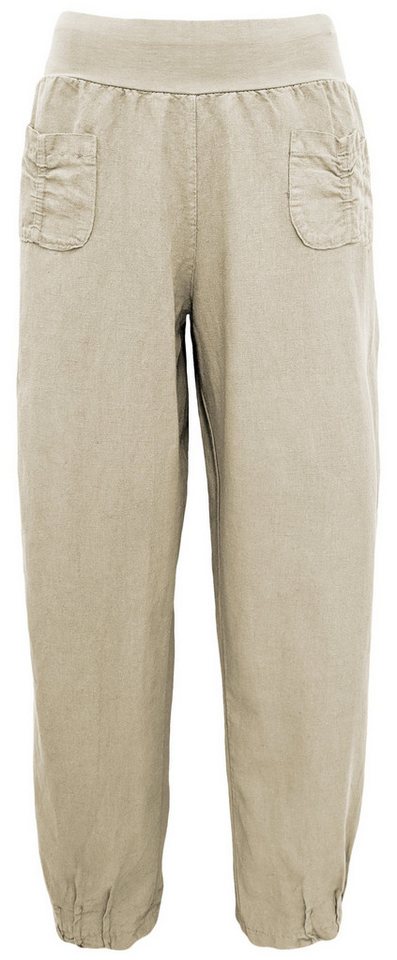 OriginalYou Leinenhose Sommerliche Leinen Pumphose luftig leichte Schlupfhose luftig & leichtes Leinengewebe, elastischer Bund, in Unifarbe von OriginalYou