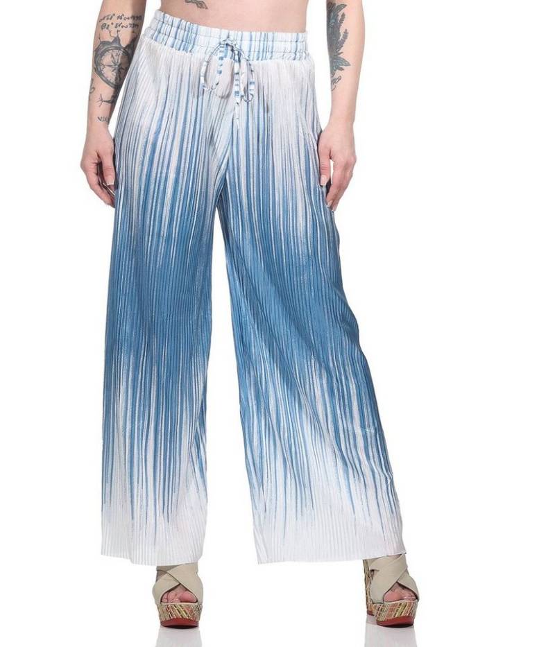 Aurela Damenmode Palazzohose Marlene Hose für Damen sommerliche Plisseehose Damen Culotte modischer Farbverlauf (Ombré-Look) von Aurela Damenmode