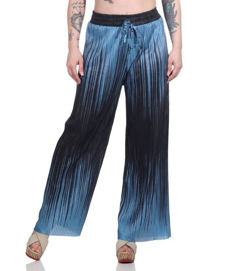 Aurela Damenmode Palazzohose Marlene Hose für Damen sommerliche Plisseehose Damen Culotte modischer Farbverlauf (Ombré-Look) von Aurela Damenmode
