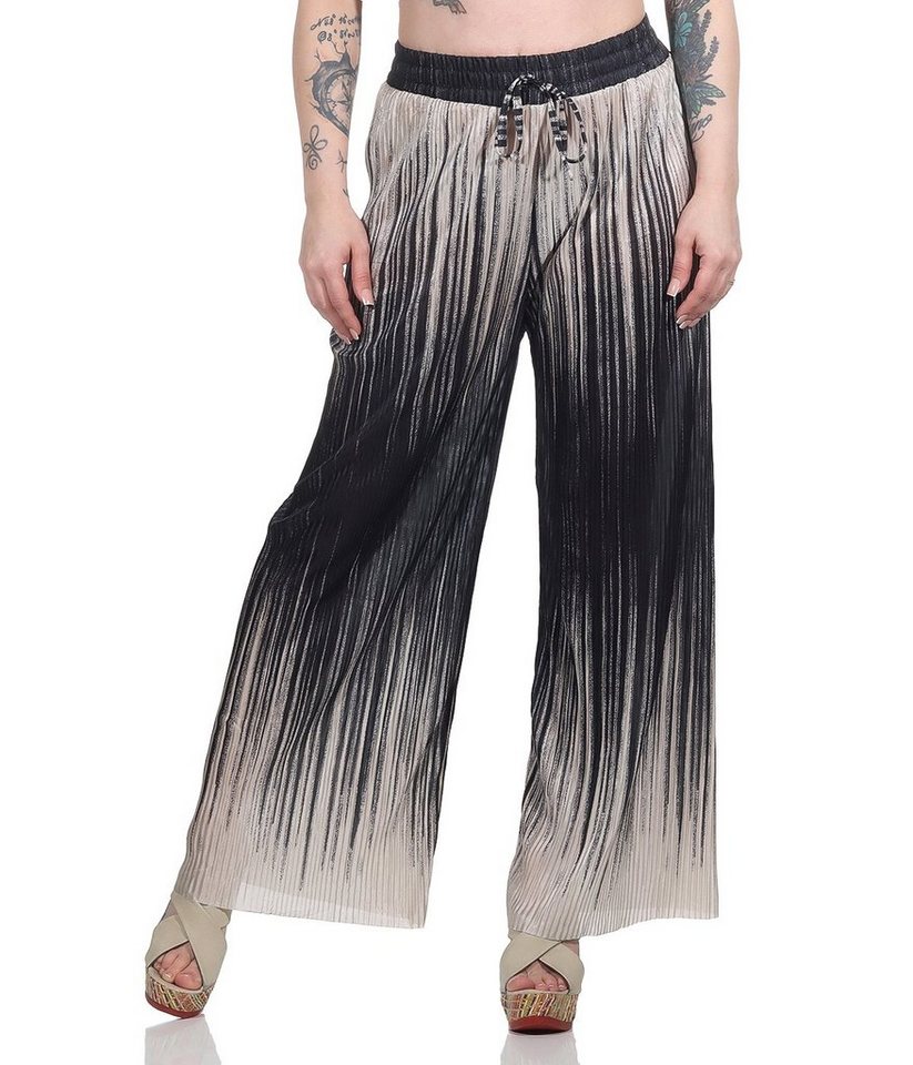 Aurela Damenmode Palazzohose Marlene Hose für Damen sommerliche Plisseehose Damen Culotte modischer Farbverlauf (Ombré-Look) von Aurela Damenmode
