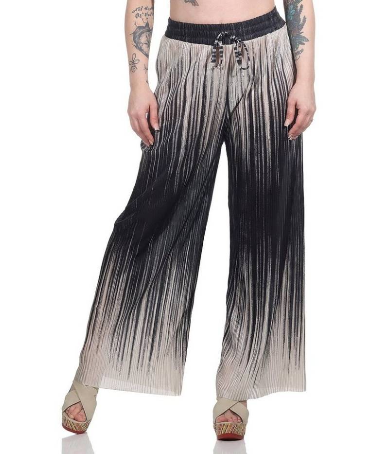Aurela Damenmode Palazzohose Marlene Hose für Damen sommerliche Plisseehose Damen Culotte modischer Farbverlauf (Ombré-Look) von Aurela Damenmode
