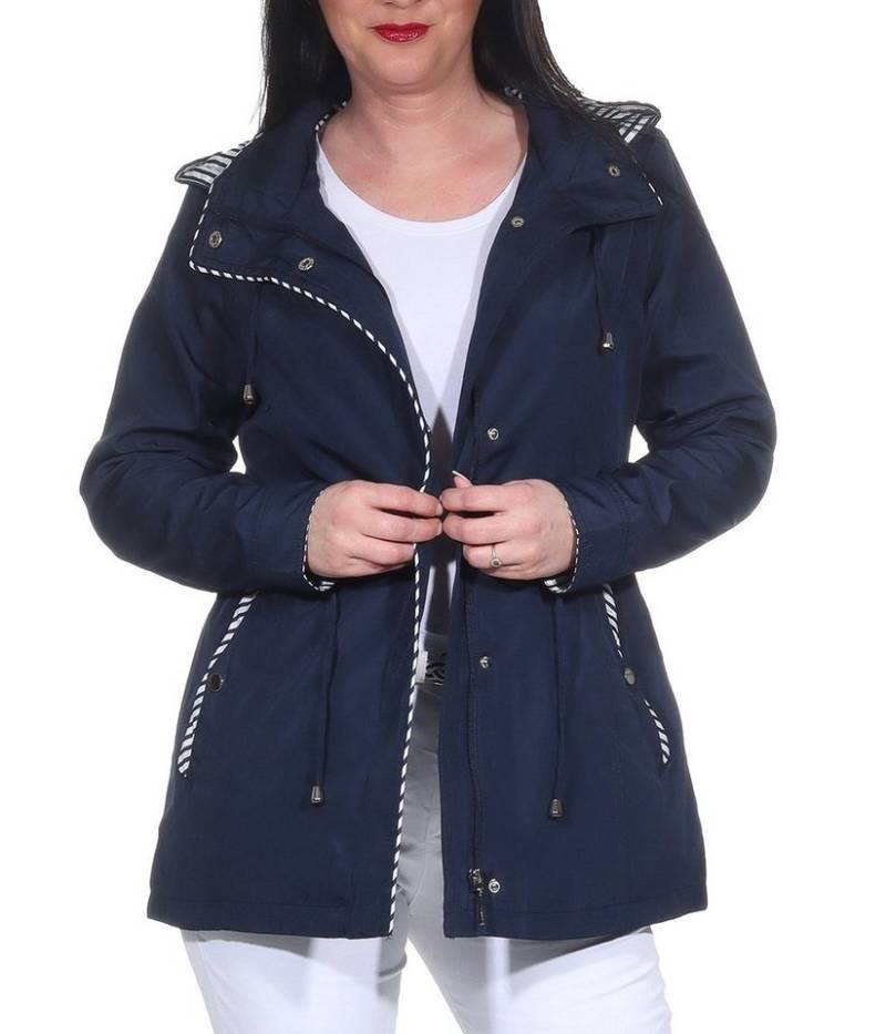 Aurela Damenmode Sommerjacke Windbreaker Damen Sommer Jacke Maritme Übergangsjacke von Aurela Damenmode