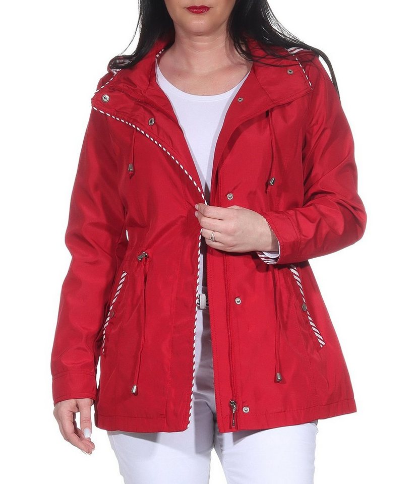 Aurela Damenmode Sommerjacke Windbreaker Damen Sommer Jacke Maritme Übergangsjacke von Aurela Damenmode