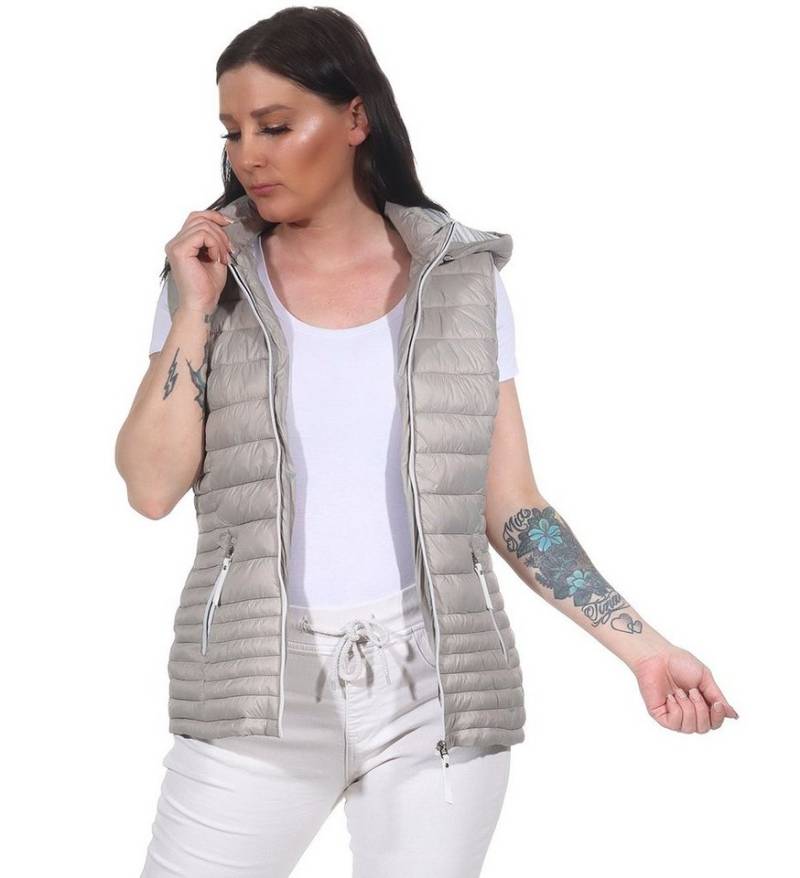 Aurela Damenmode Steppweste Kurzweste Maritim leichte Damen Weste Modische Outdoorweste auch in großen Größen erhältlich von Aurela Damenmode