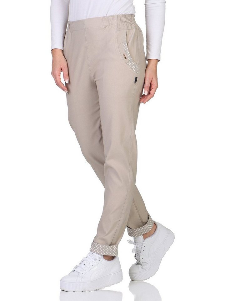 Aurela Damenmode Stretch-Hose Sommerhose Damen Schlupfhose ANKER maritime Stoffhose ideale Urlaubshose, auch in großen Größen erhältlich von Aurela Damenmode