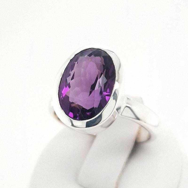 Amethyst Sterling Silber Ring 56 von AureliaEdelsteine1