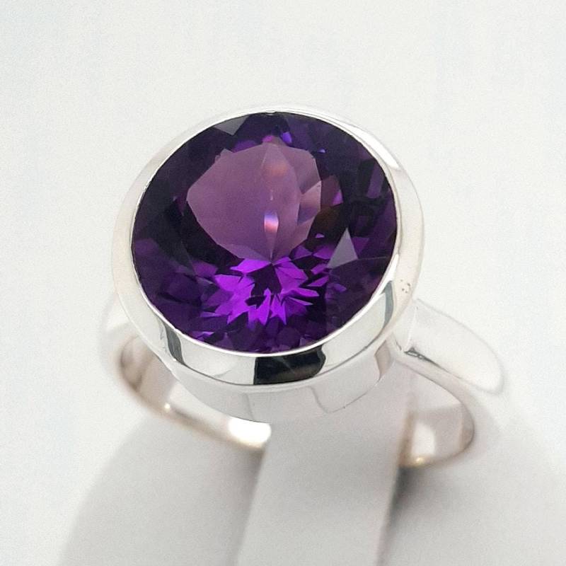 Amethyst Sterling Silber Ring 59 von AureliaEdelsteine1