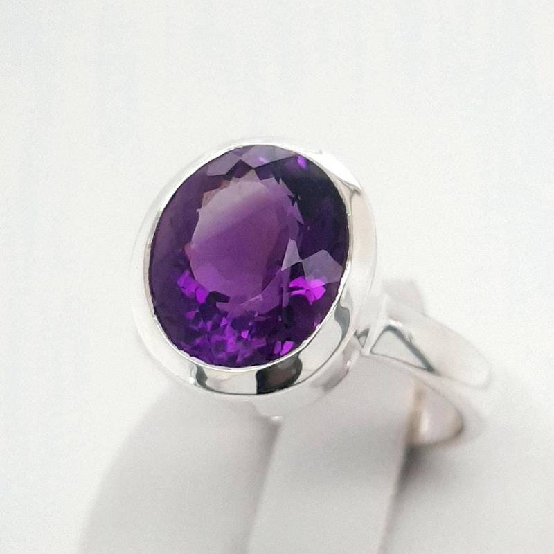 Amethyst-sterling Silber Ring 54, 5 von AureliaEdelsteine1