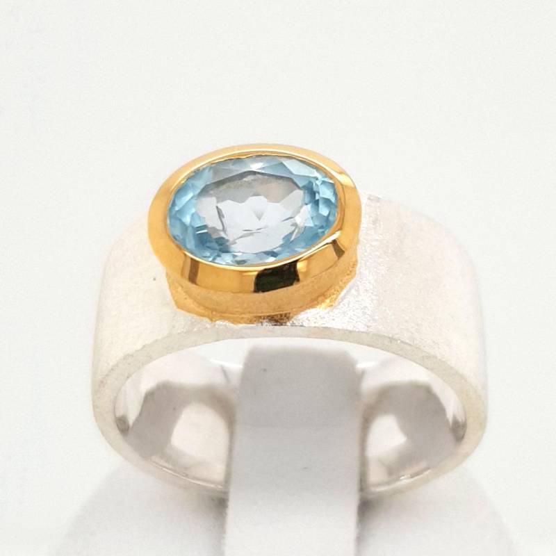 Blautopas Sterling Silber Ring 53/53.5/54.5/55/55.5/57 Blautopas Sterling Silber Ring 53/53.5/54.5/55/55.5/57 von AureliaEdelsteine1