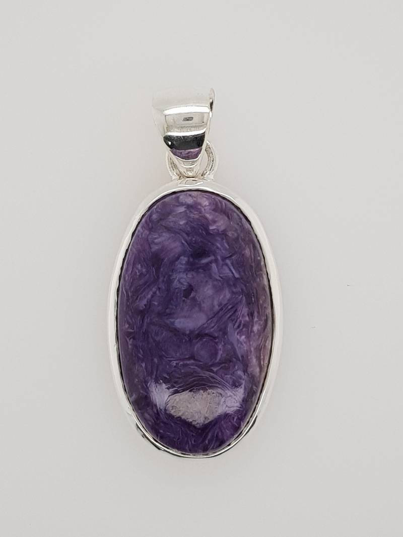 Charoit Sterling Silber Anhänger Charoit Sterling Silber Anhänger von AureliaEdelsteine1