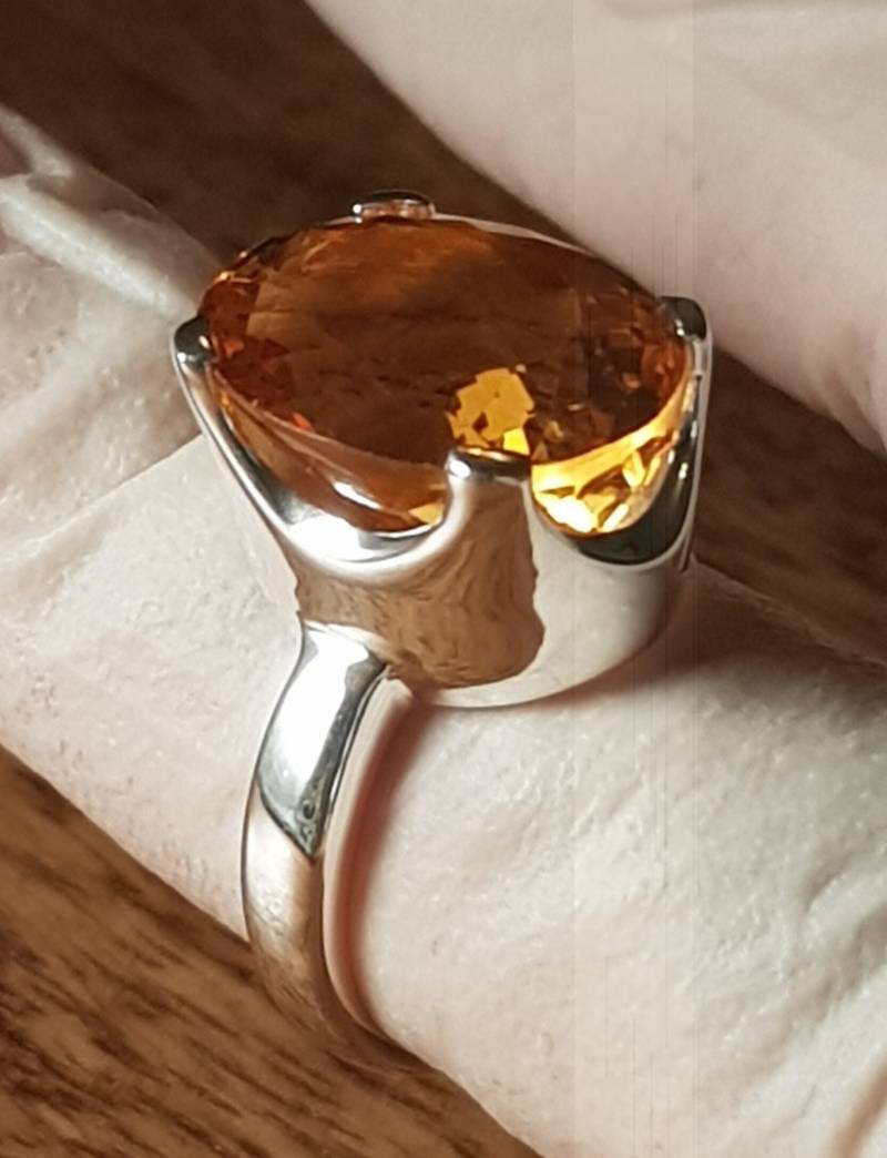 Citrin Sterling Silber Ring 53.5 Citrin Sterling Silber Ring 53.5 von AureliaEdelsteine1