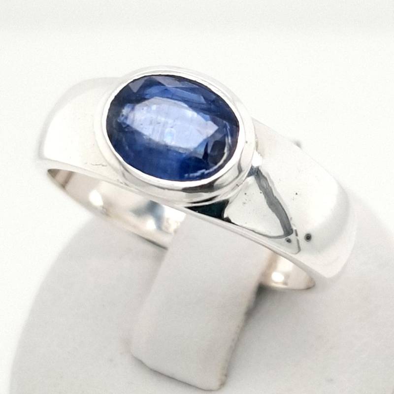Kyanit Sterling Silber Ring 53/53.5/54/54.5/55/55.5/56/56.5/57/58 von AureliaEdelsteine1