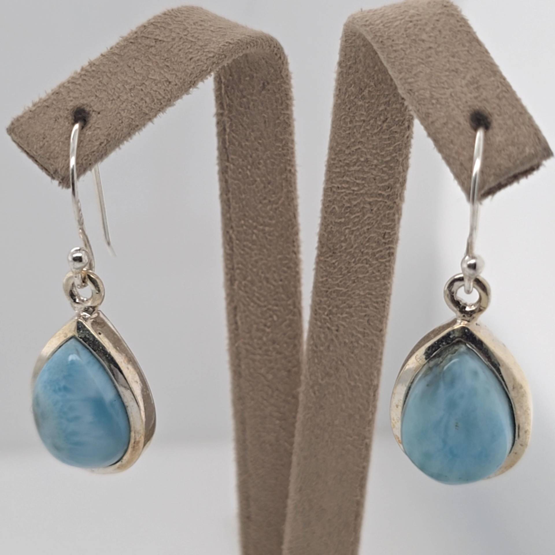 Larimar Sterling Silber Ohrringe Larimar Sterling Silber Ohrringe von AureliaEdelsteine1