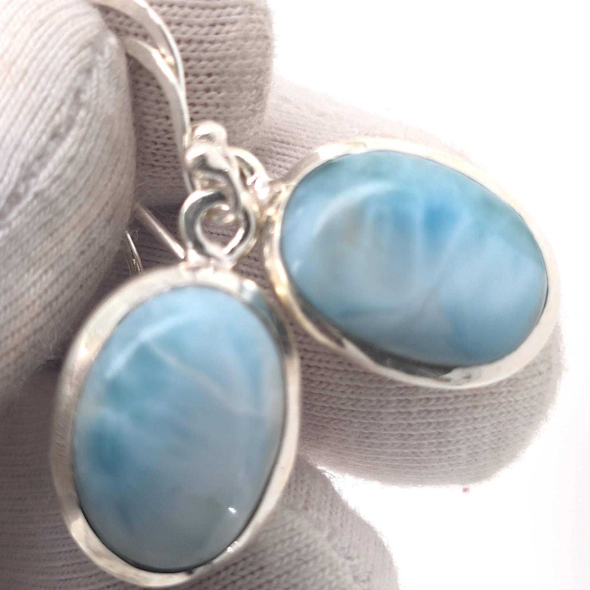 Larimar Sterling Silber Ohrringe von AureliaEdelsteine1